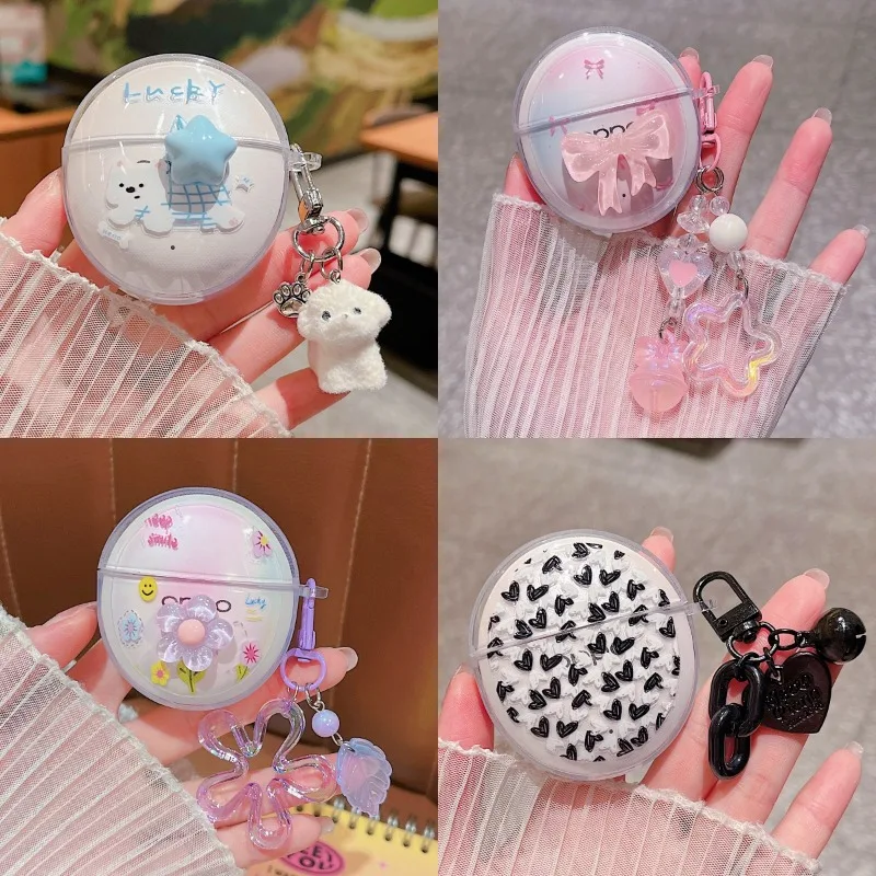 Transparent For OPPO Enco Air5s Case 3D Bow Star Flower Earphone Soft TPU Cover Protective Wireless Charging Funda With Keychain
Transparent For OPPO Enco Air5s Case 3D Bow Star Flower Earphone Soft TPU Cover Protective Wireless Charging Funda With Keychain