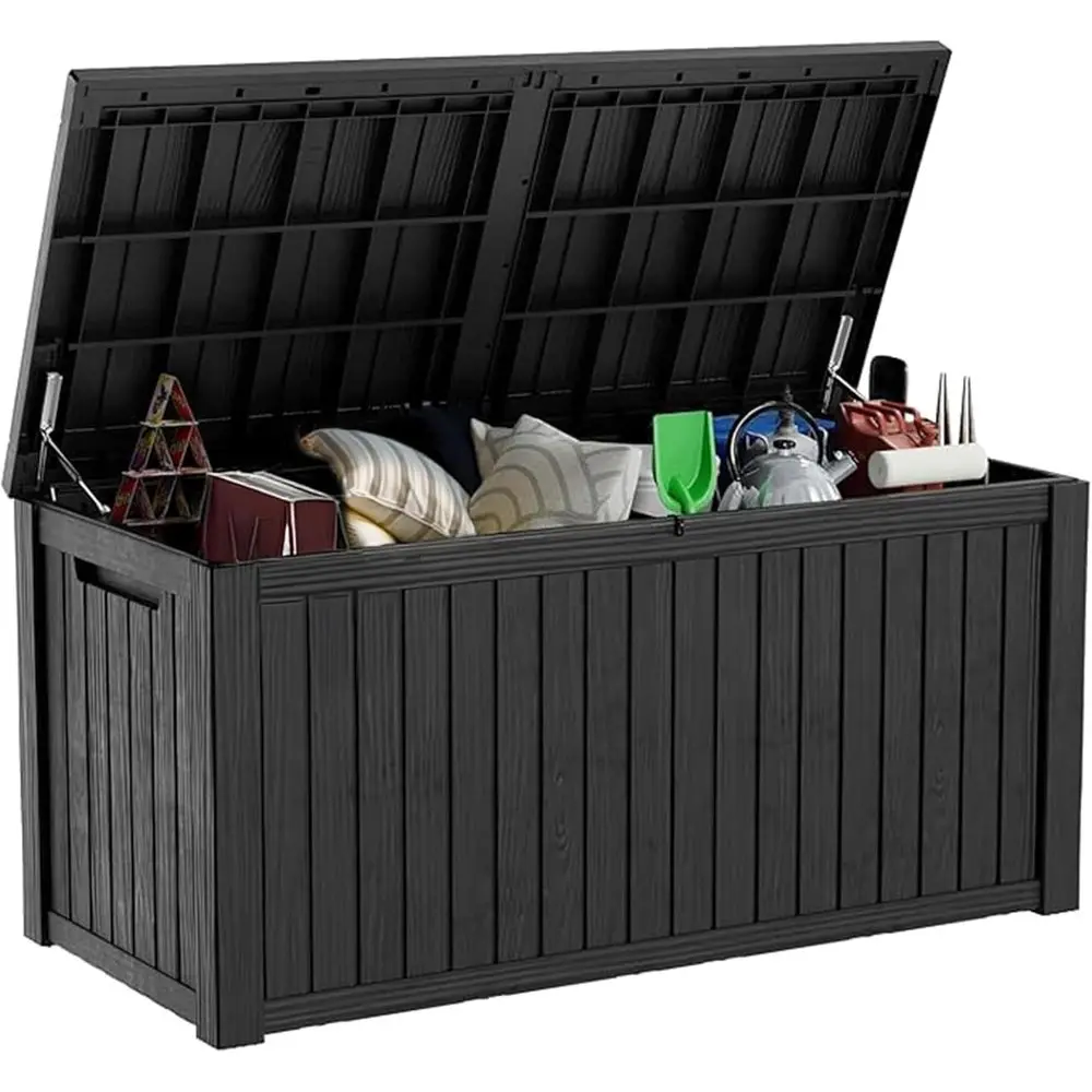 Outdoor Storage Housing Deck Box-Waterproo Patio urniture,Garden Tools,Cushions,Pool Accories Storage Waterproo Resin Box with a
Outdoor Storage Housing Deck Box-Waterproo Patio urniture,Garden Tools,Cushions,Pool Accories Storage Waterproo Resin Box with a