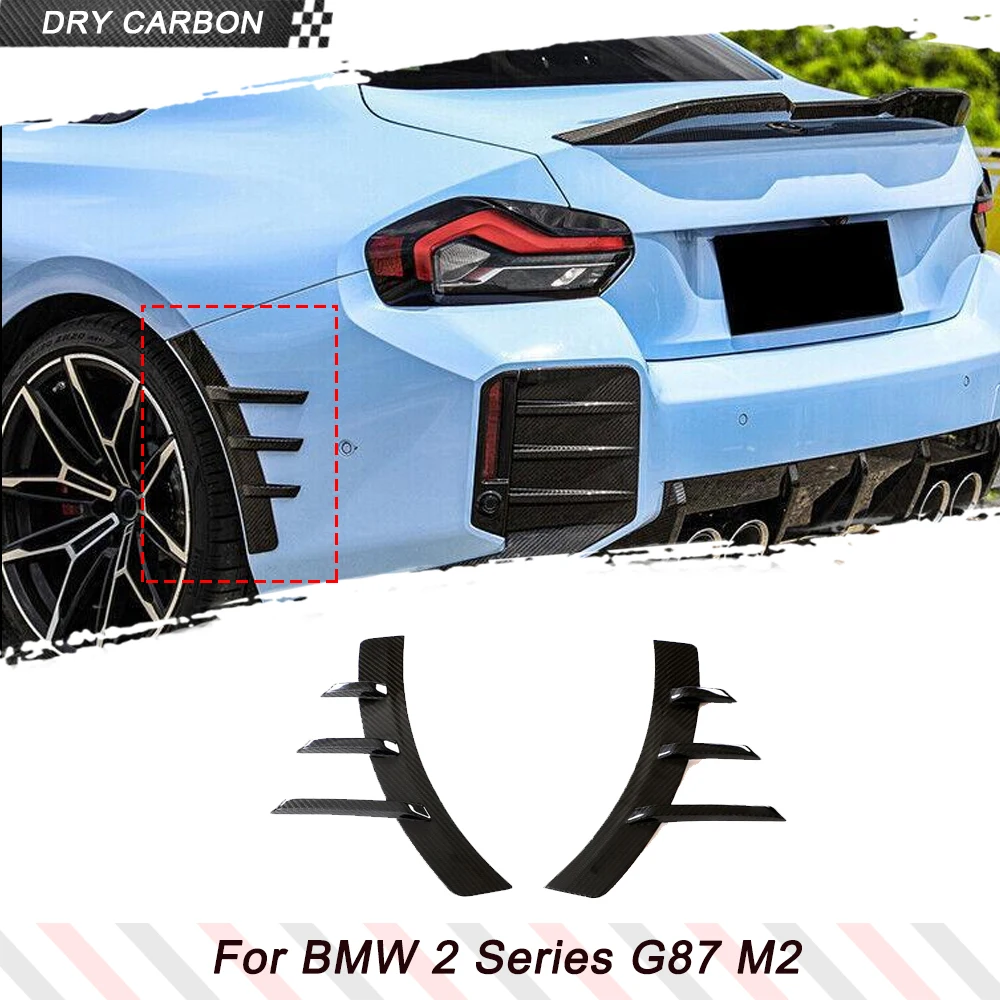 Накладки на задний бампер и колесные арки из настоящего карбона для BMW M2 G87 2022-2024, декоративные сплиттеры-воздуховоды на задний бампер
Накладки на задний бампер и колесные арки из настоящего карбона для BMW M2 G87 2022-2024, декоративные сплиттеры-воздуховоды на задний бампер