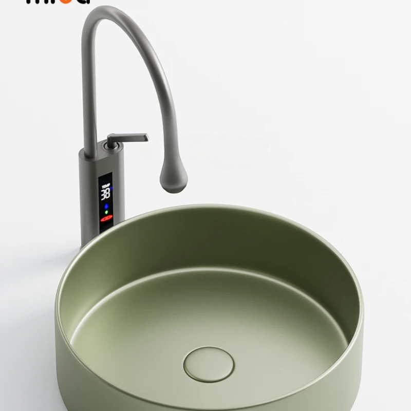 ZK round Art Basin Light Luxury Metal Texture Olive Green Table Basin Small Size Hand Washing
ZK round Art Basin Light Luxury Metal Texture Olive Green Table Basin Small Size Hand Washing