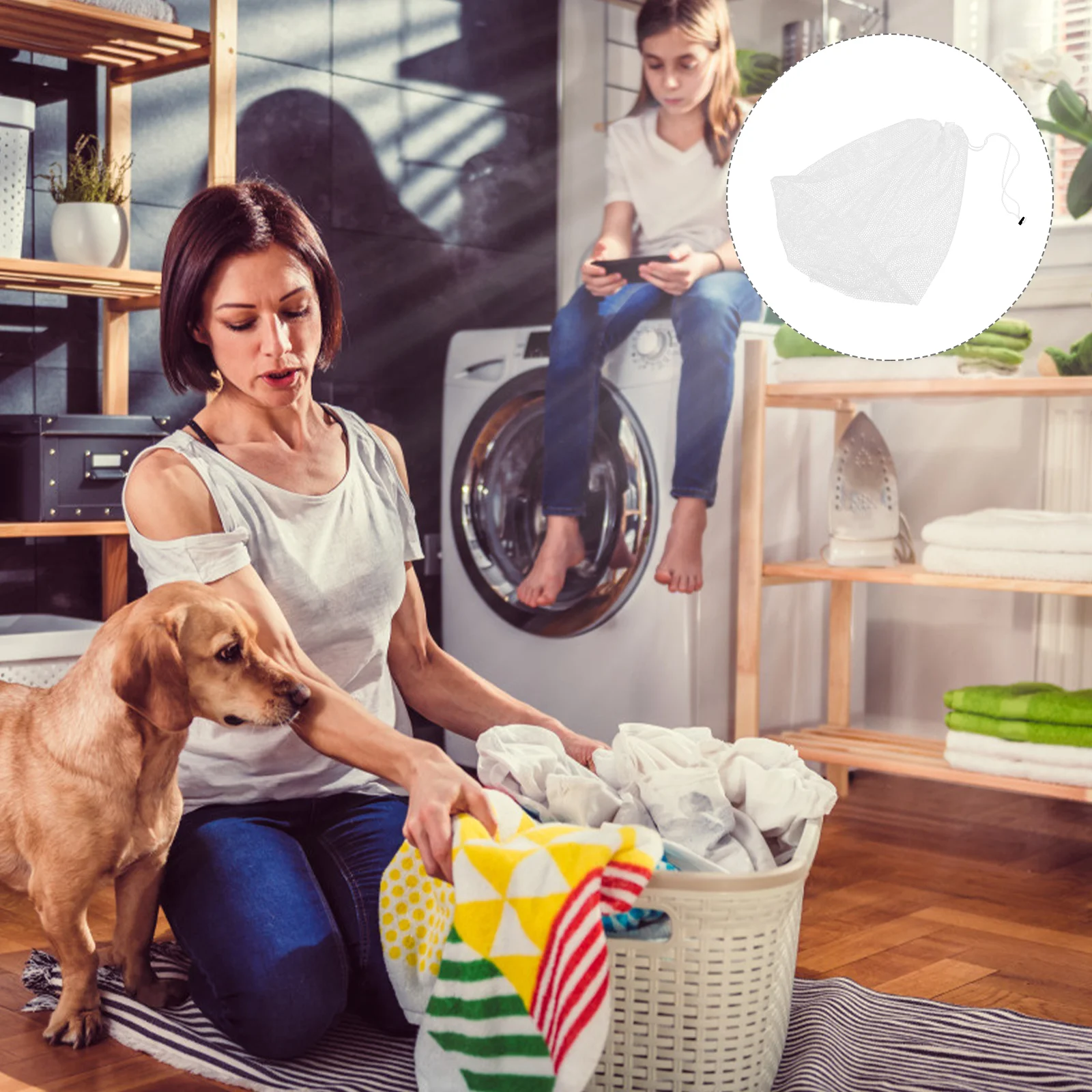 2pcs Laundry Mesh Wash Clothes Washing Travel Storage Drawstring Polyester Keep Clothes In Order Delicate Bag Household Bag
2pcs Laundry Mesh Wash Clothes Washing Travel Storage Drawstring Polyester Keep Clothes In Order Delicate Bag Household Bag