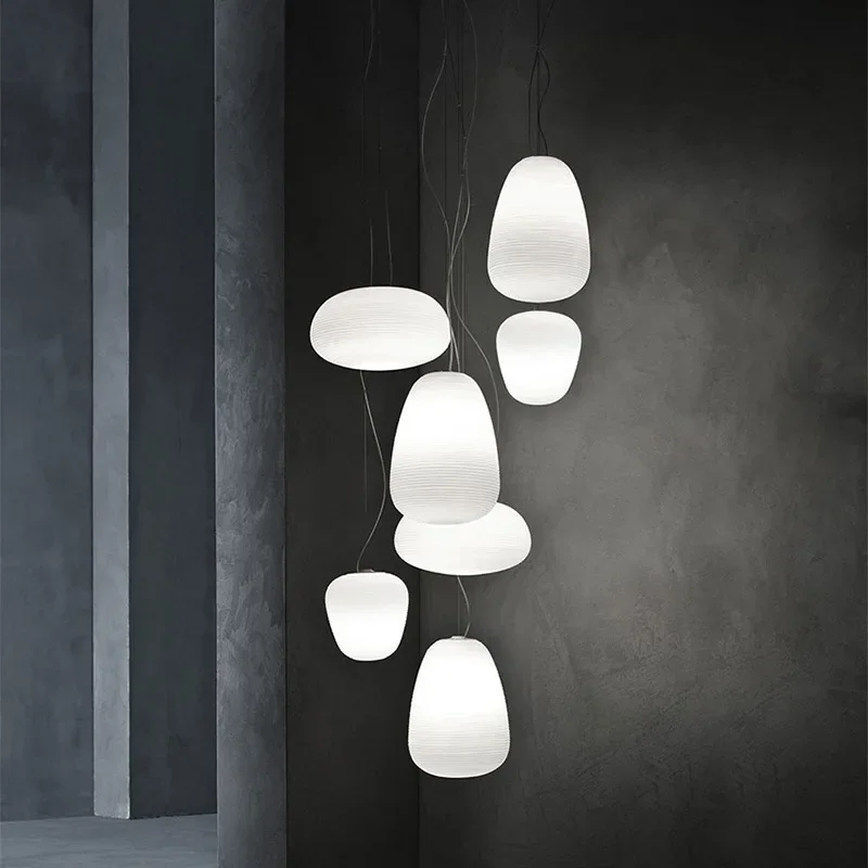 Nordic Creative White Glass Whorls Hanging Lamp Foscarini LED E27 Pendant Light For Dining Room Living Room Bar Restaurant
Nordic Creative White Glass Whorls Hanging Lamp Foscarini LED E27 Pendant Light For Dining Room Living Room Bar Restaurant