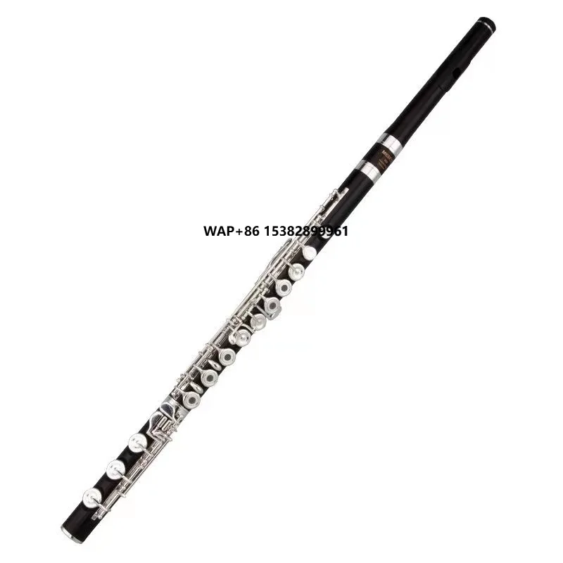 Ebony Flute Genuine Professional 17-hole Opening B-tail C-key Silver Instrument
Ebony Flute Genuine Professional 17-hole Opening B-tail C-key Silver Instrument