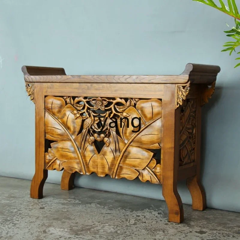 LMM Chinese style side view table side cabinet solid wood carving flower decorative entrance cabinet
LMM Chinese style side view table side cabinet solid wood carving flower decorative entrance cabinet