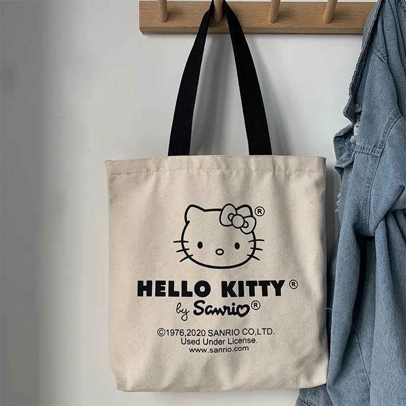 MINISO Sanrio Women Cute Hello Kitty Canvas Tote Bag Femme Shopping Shoulder Bags Travel Tote Luxury Designer Handbags Handiness
MINISO Sanrio Women Cute Hello Kitty Canvas Tote Bag Femme Shopping Shoulder Bags Travel Tote Luxury Designer Handbags Handiness