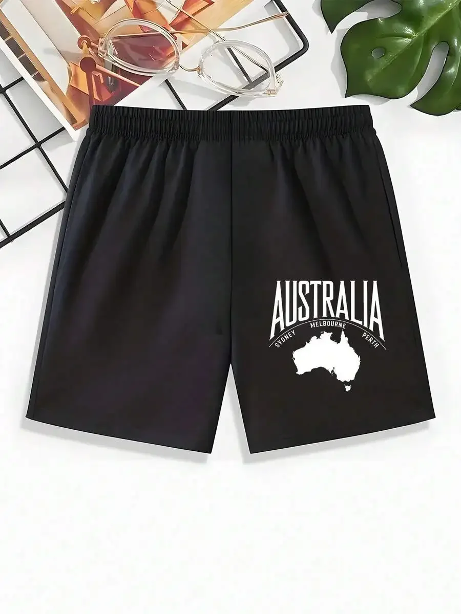 Australia City Print Mens Casual Loose Drawstring Shorts For Summer Outdoor Sports
Australia City Print Mens Casual Loose Drawstring Shorts For Summer Outdoor Sports