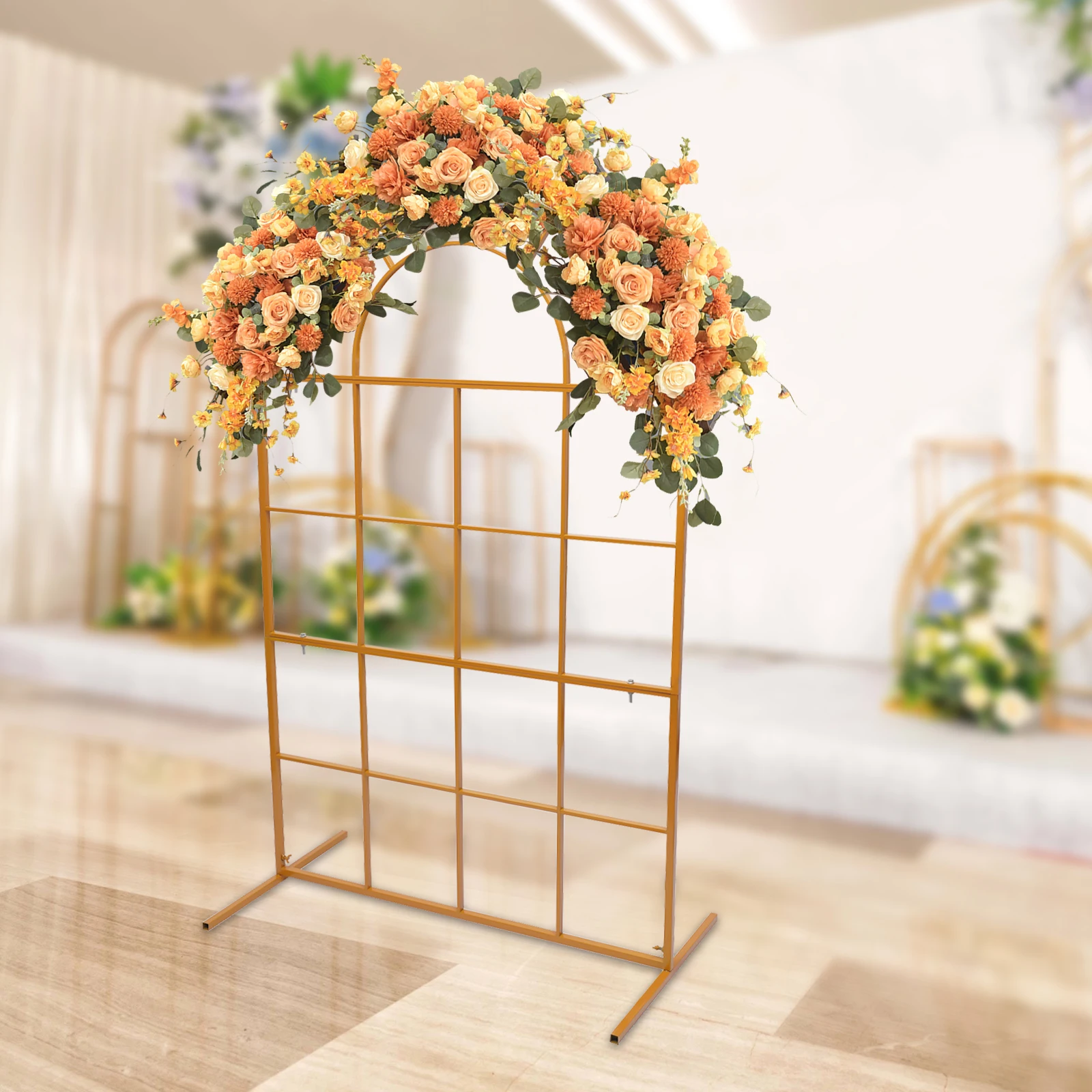 Gold Wedding Arch Flower Rack Balloon Backdrop Stand Party Event Door Frame Holder
Gold Wedding Arch Flower Rack Balloon Backdrop Stand Party Event Door Frame Holder