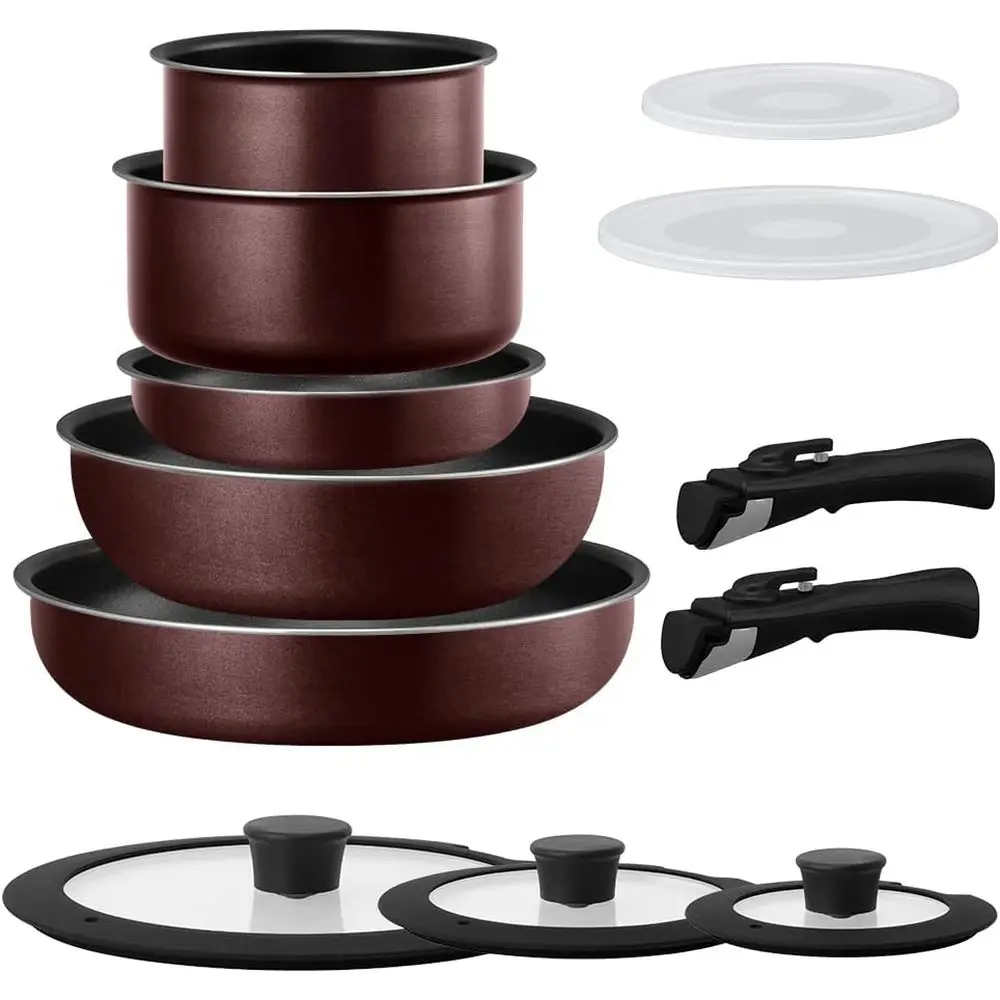 12-Piece Diamond Coated Frying Pan Set, Induction & Gas Compatible, Detachable Handle, Lightweight, 3 Colors, Metallic Bury Desi
12-Piece Diamond Coated Frying Pan Set, Induction & Gas Compatible, Detachable Handle, Lightweight, 3 Colors, Metallic Bury Desi