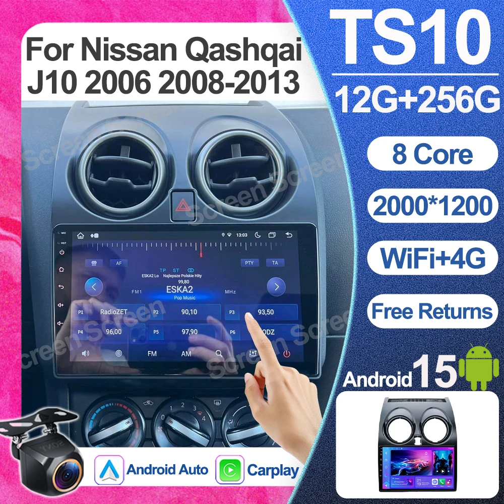 Android 15 For Nissan Qashqai J10 2006 2007 2008-2013 Android Car Radio Auto Multimedia Video Player GPS Touch Screen Bluetooth
Android 15 For Nissan Qashqai J10 2006 2007 2008-2013 Android Car Radio Auto Multimedia Video Player GPS Touch Screen Bluetooth