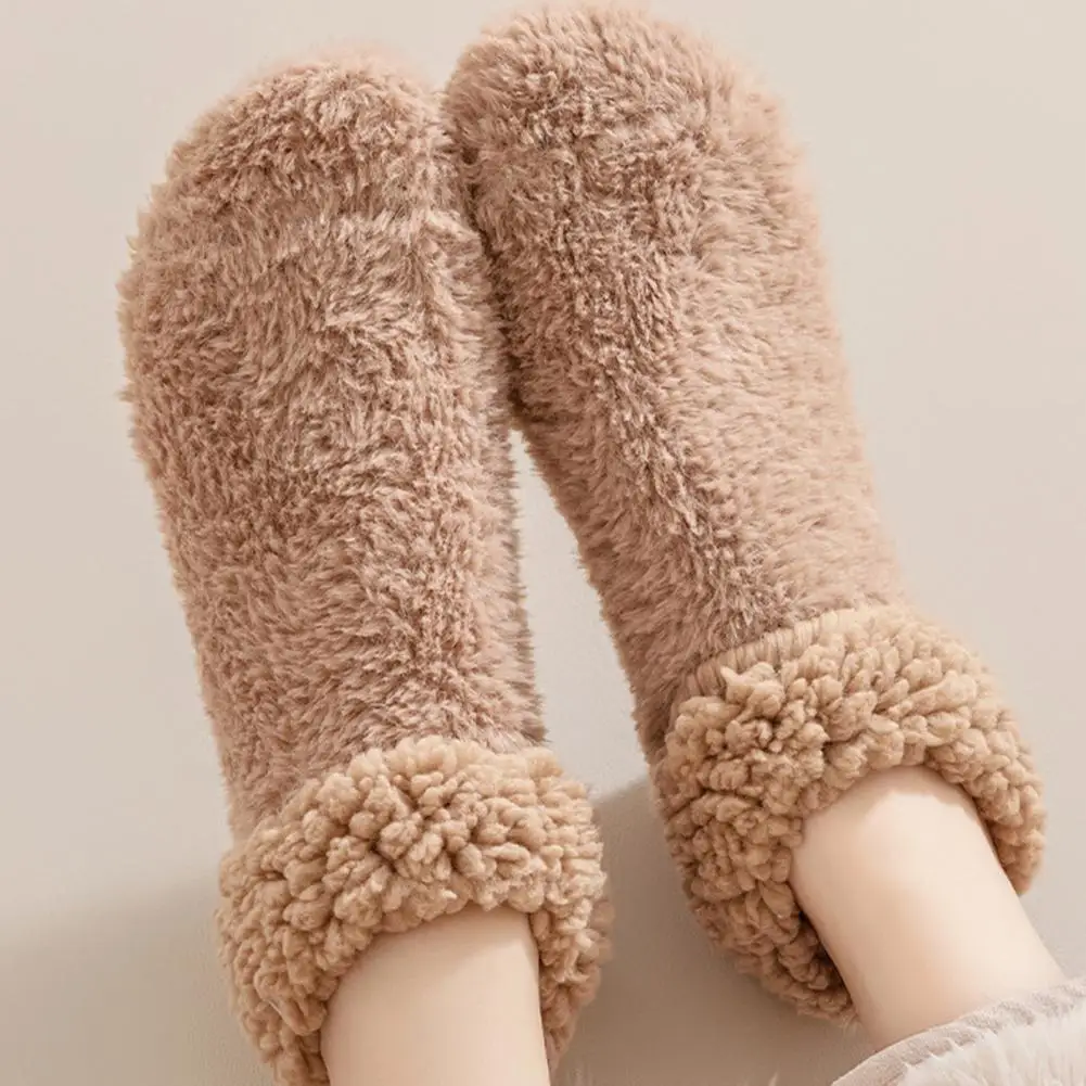 Cozy Mid-tube Socks Cozy Non-slip Fleece Slipper Socks for Women Soft Winter Warm Ankle Socks Fluffy Home Floor with Grip Velvet
Cozy Mid-tube Socks Cozy Non-slip Fleece Slipper Socks for Women Soft Winter Warm Ankle Socks Fluffy Home Floor with Grip Velvet