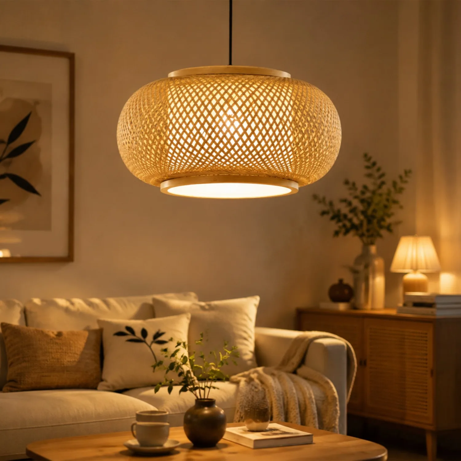 JOYINLED 40/50/60cm Bamboo E27 Pendant Ceiling Light Handcrafted Chandelier Chinese Style Bamboo Pendant Lamp Decor for Bedroom
JOYINLED 40/50/60cm Bamboo E27 Pendant Ceiling Light Handcrafted Chandelier Chinese Style Bamboo Pendant Lamp Decor for Bedroom