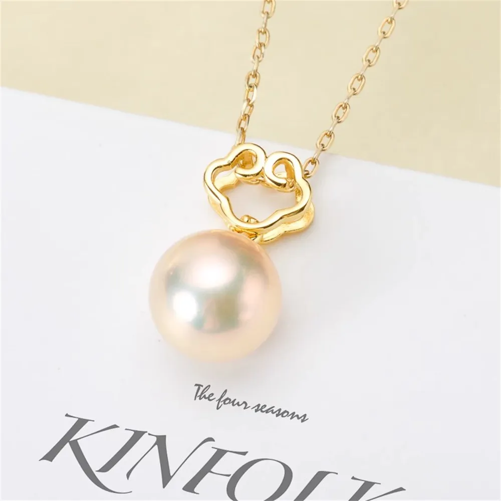 DIY Pearl Accessories S925 Sterling Silver Pendant Empty Gold-plated Fashion Necklace Pendant Fit 8-11mm Oval Beads D073
DIY Pearl Accessories S925 Sterling Silver Pendant Empty Gold-plated Fashion Necklace Pendant Fit 8-11mm Oval Beads D073