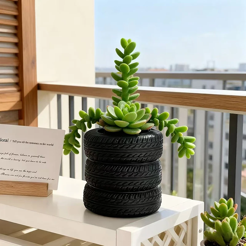 Креативный цветочный горшок Miniso в форме шины, контейнер для зеленых растений, декор для дома, двора, сада, изделие из смолы, украшение, подарок
Креативный цветочный горшок Miniso в форме шины, контейнер для зеленых растений, декор для дома, двора, сада, изделие из смолы, украшение, подарок