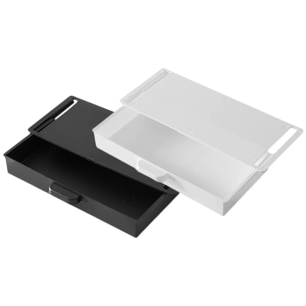 2 Pcs Storage Box Desk ganizer Hidden Under Desk Drawers Office Supplies ABS Material Punch Free Large Capacity
2 Pcs Storage Box Desk ganizer Hidden Under Desk Drawers Office Supplies ABS Material Punch Free Large Capacity