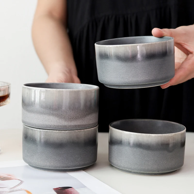 Retro Thiened Cerc ey Rice Bowls adient Pattern round ape Dinnerware Set for Daily Use from China by Er Lang Jia
Retro Thiened Cerc ey Rice Bowls adient Pattern round ape Dinnerware Set for Daily Use from China by Er Lang Jia