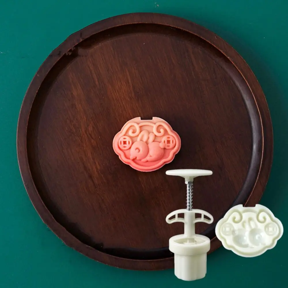 Plastic Ruyi Lock Moon Cake Mould Chinese Traditional Style Bunny Pattern Mooncake Stamps Hand-pressed 3D Pastry Dessert
Plastic Ruyi Lock Moon Cake Mould Chinese Traditional Style Bunny Pattern Mooncake Stamps Hand-pressed 3D Pastry Dessert