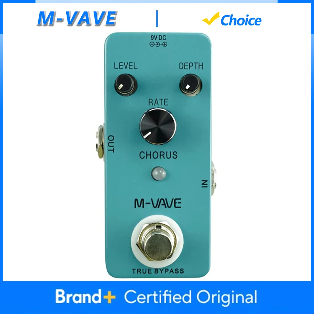 M-VAVE Analog Chorus Pedal Guitar Effect Pedal Chorus Volume/ Depth/ Speed Control True Bypass Electric Guitar Parts Accessories
M-VAVE Analog Chorus Pedal Guitar Effect Pedal Chorus Volume/ Depth/ Speed Control True Bypass Electric Guitar Parts Accessories
