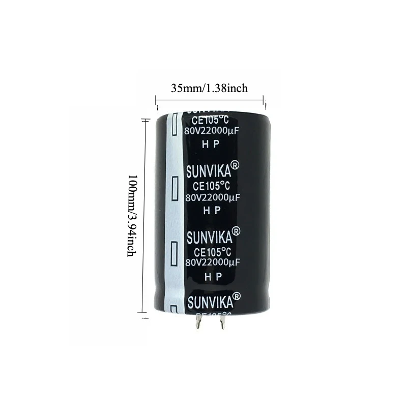 80V 22000uF Snap in Electrolytic Capacitor High Power 35x90mm for Outdoor Audio Amplifier Power Supply
80V 22000uF Snap in Electrolytic Capacitor High Power 35x90mm for Outdoor Audio Amplifier Power Supply