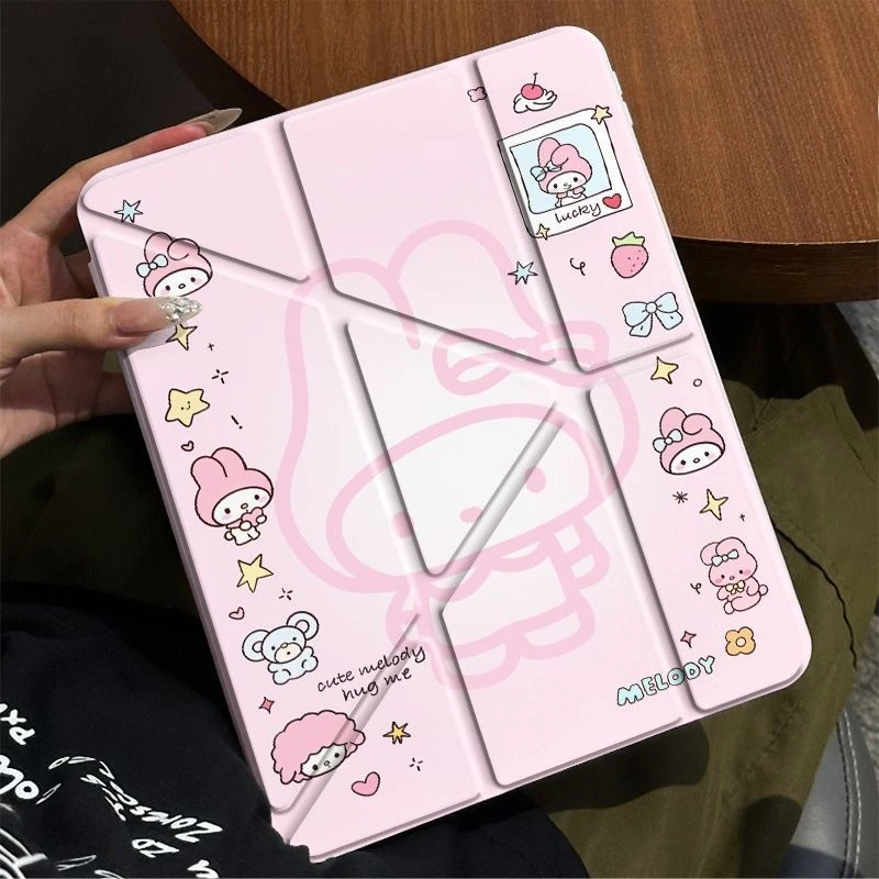 MyMelody Y-Fold Tablet Case for IPad 11th A16 10th 10.9in Air4/5 Pro 11in Air6/7/8 9th 10.2 5/6th 9.7in Acrylic Shockproof Cover
MyMelody Y-Fold Tablet Case for IPad 11th A16 10th 10.9in Air4/5 Pro 11in Air6/7/8 9th 10.2 5/6th 9.7in Acrylic Shockproof Cover