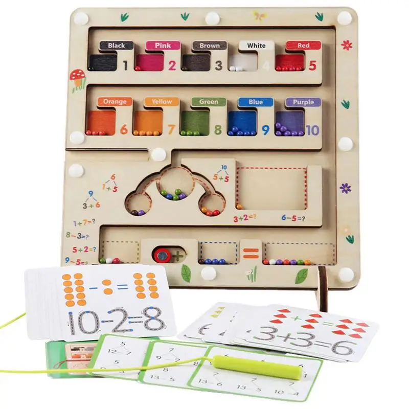 Magnetic Color And Number Maze Wooden Counting And Sorting Toys Montessori Toys For 3 Year Old Educational STEM Game Fun
Magnetic Color And Number Maze Wooden Counting And Sorting Toys Montessori Toys For 3 Year Old Educational STEM Game Fun