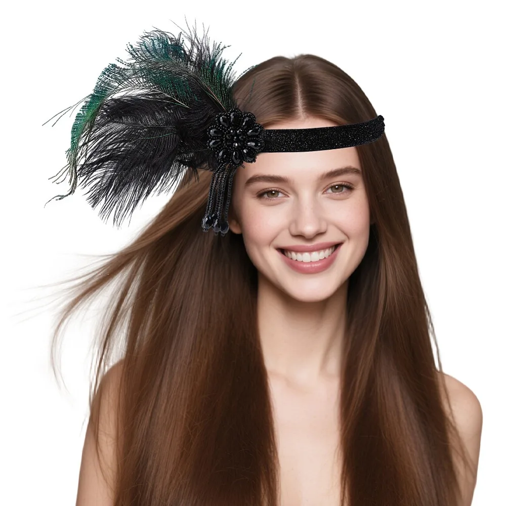 Alloy Rhinestone Feathers Polyester Headbands Hair Accessories for Women Girls Green 480x17mm Inner Diameter: 150mm
Alloy Rhinestone Feathers Polyester Headbands Hair Accessories for Women Girls Green 480x17mm Inner Diameter: 150mm