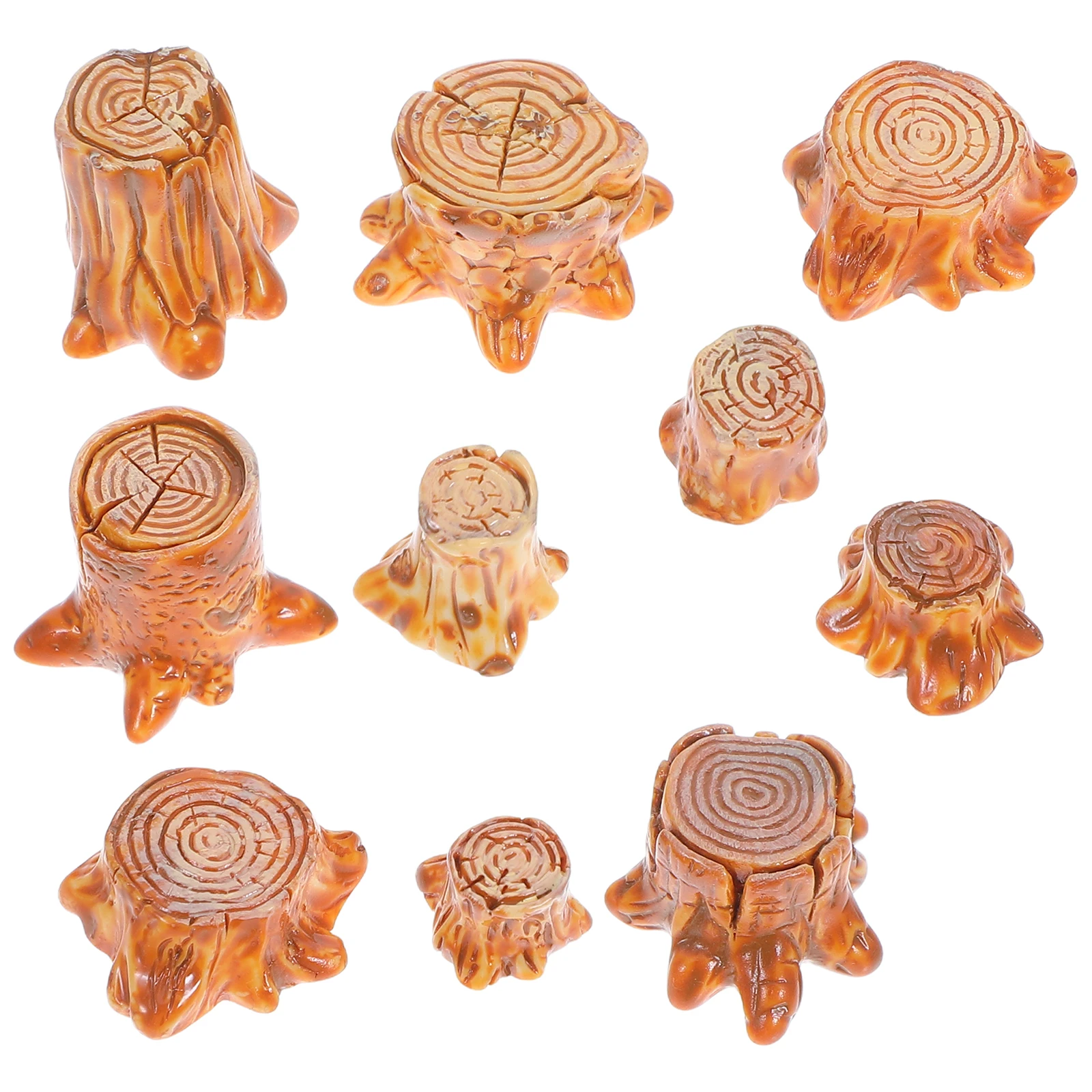 10 Pcs Miniature Tree Stump Decor Micro Landscape Ornaments Dollhouse Accessories Resin Craft Fairy Garden Trinkets DIY Kit
10 Pcs Miniature Tree Stump Decor Micro Landscape Ornaments Dollhouse Accessories Resin Craft Fairy Garden Trinkets DIY Kit