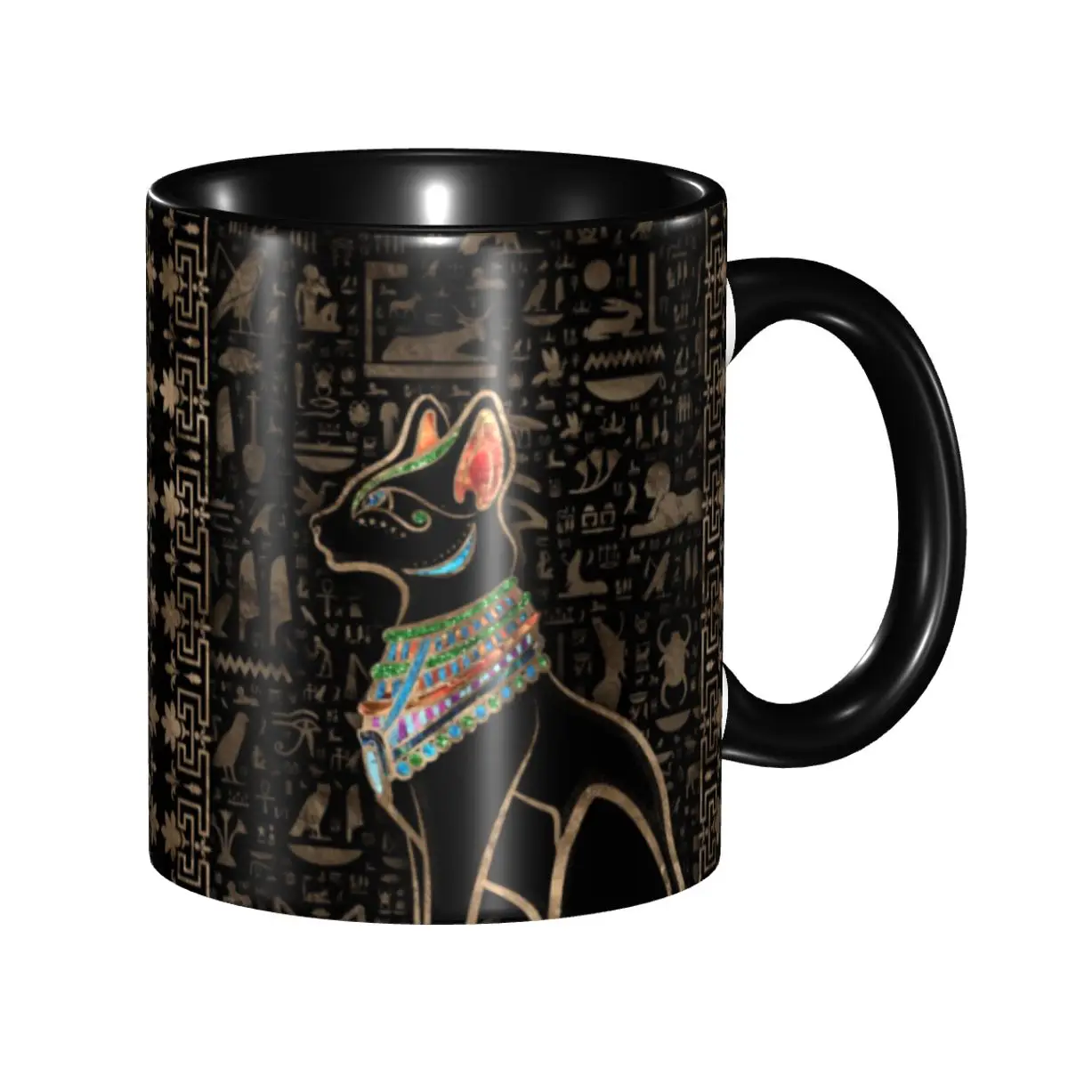 Hieroglyphics Egyptian Cat Bastet Mugs Customized Coffee Ceramic Mug Cup Creative Present
Hieroglyphics Egyptian Cat Bastet Mugs Customized Coffee Ceramic Mug Cup Creative Present