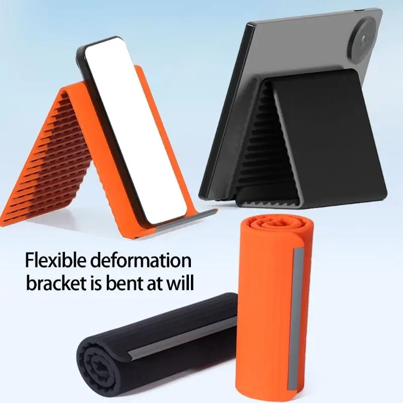 Creative Bendable Silicone Phone Holder Foldable Portable Stand For Office Homes Kitchen With Multi Angles Viewing D2RC
Creative Bendable Silicone Phone Holder Foldable Portable Stand For Office Homes Kitchen With Multi Angles Viewing D2RC