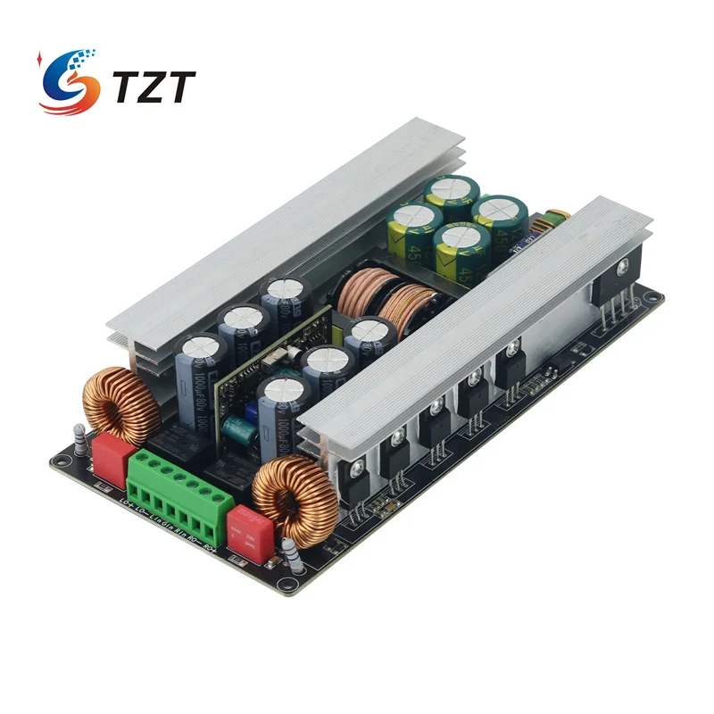 TZT IRS2092S Stereo digital power amplifier with LCC switching power supply 600W*2/700W*2 can be bridged with speaker protection
TZT IRS2092S Stereo digital power amplifier with LCC switching power supply 600W*2/700W*2 can be bridged with speaker protection