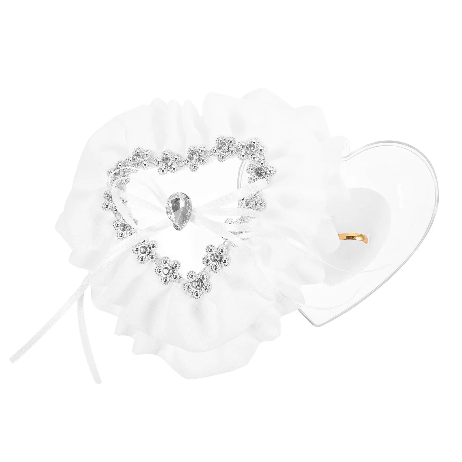 Heart Shaped Ring Box Elegant Lace Wedding Ring Holder for Ceremony Proposal Engagement Surprise Gift Wedding Essentials
Heart Shaped Ring Box Elegant Lace Wedding Ring Holder for Ceremony Proposal Engagement Surprise Gift Wedding Essentials