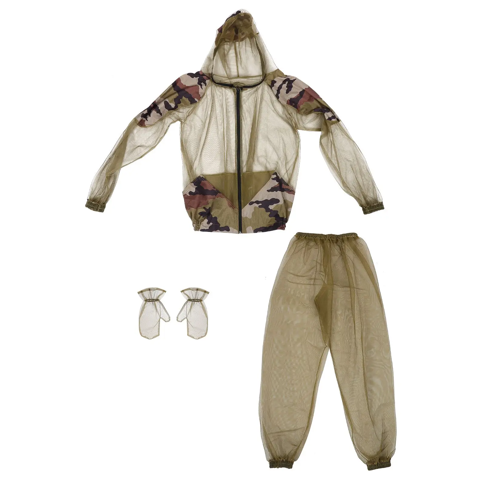 Mosquito Suit Net Insect Protective Mesh Fishing Clothes Disposable Hooded Jacket Pants Gloves High Density
Mosquito Suit Net Insect Protective Mesh Fishing Clothes Disposable Hooded Jacket Pants Gloves High Density