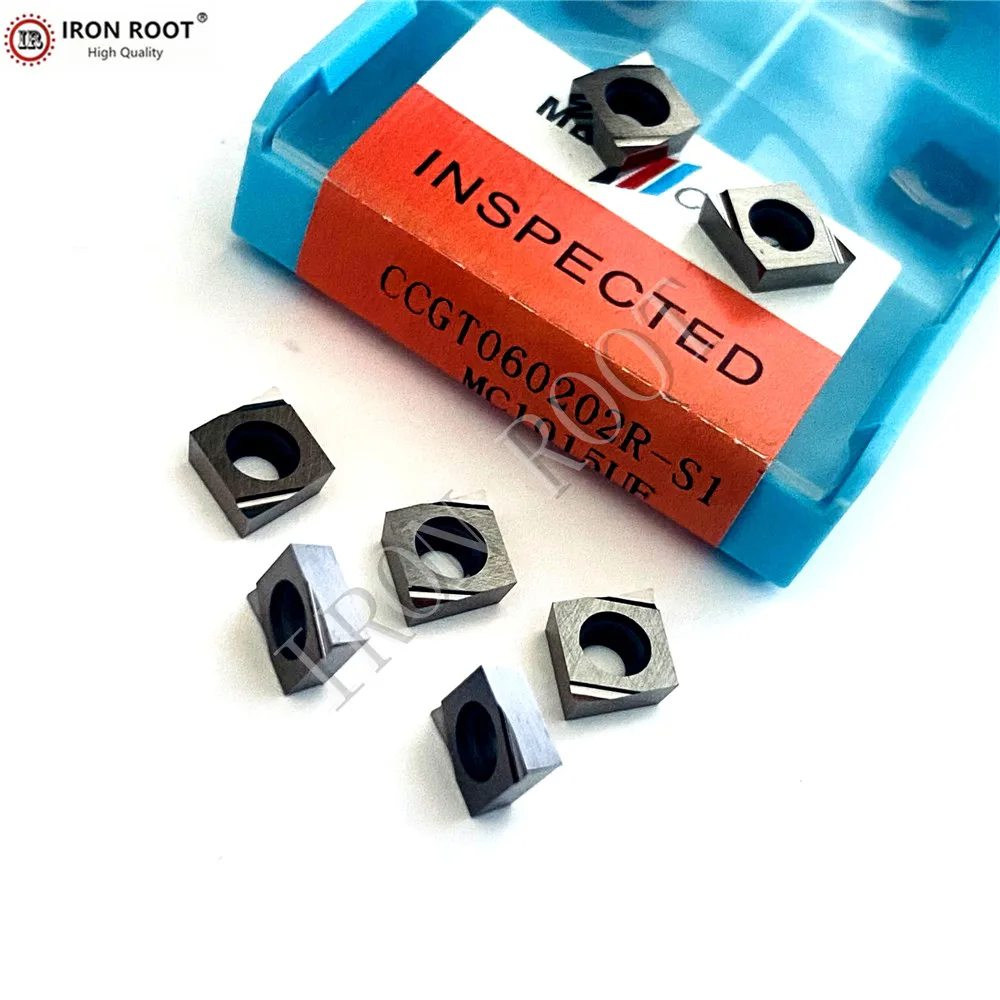 IRON ROOT CNC Lathe Turning Tool Cermet Insert CCGT060202R,CCGT060204R -S1 MC1015UF for MCLNR/L Turning Tool Holder
IRON ROOT CNC Lathe Turning Tool Cermet Insert CCGT060202R,CCGT060204R -S1 MC1015UF for MCLNR/L Turning Tool Holder