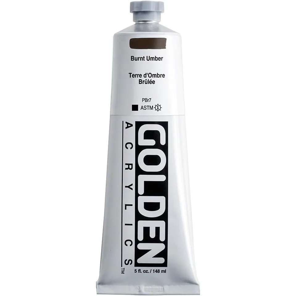 Heavy Body Acrylic Paint Burnt Umber 5 fl oz Tube Opaque Professional for Artists
Heavy Body Acrylic Paint Burnt Umber 5 fl oz Tube Opaque Professional for Artists