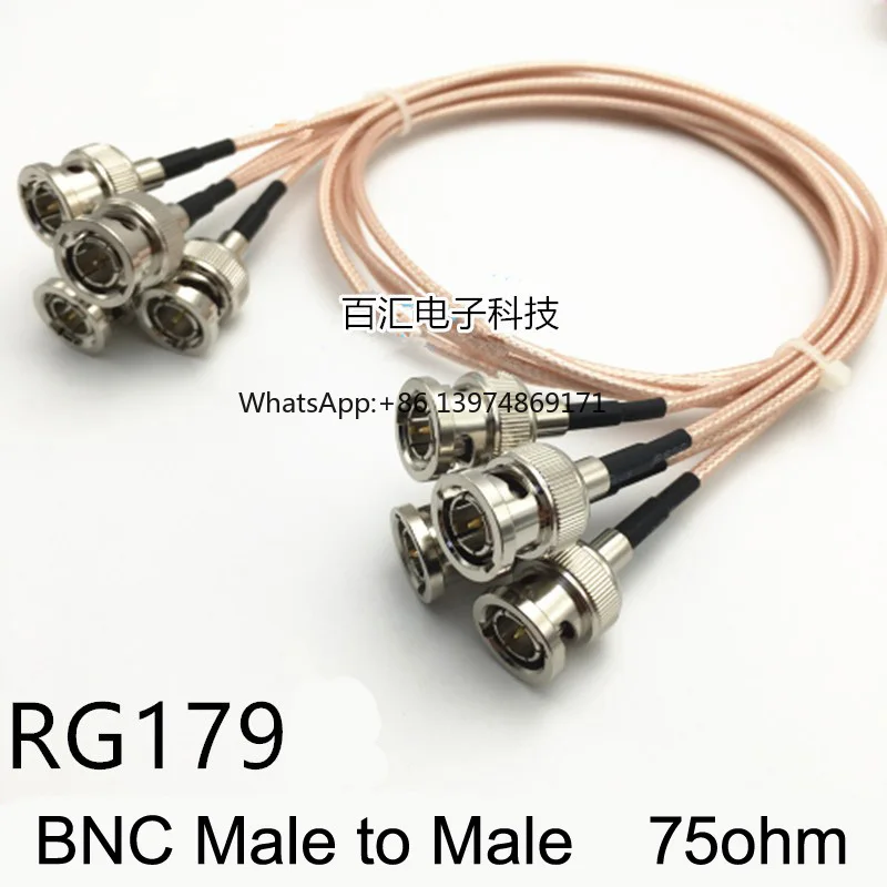 10Pcs 75Ohm RG179 HD SDI Cable BNC Male to BNC Male Pigtail Coaxial Cable 10cm/40cm/100cm For CCTV Video Camera
10Pcs 75Ohm RG179 HD SDI Cable BNC Male to BNC Male Pigtail Coaxial Cable 10cm/40cm/100cm For CCTV Video Camera