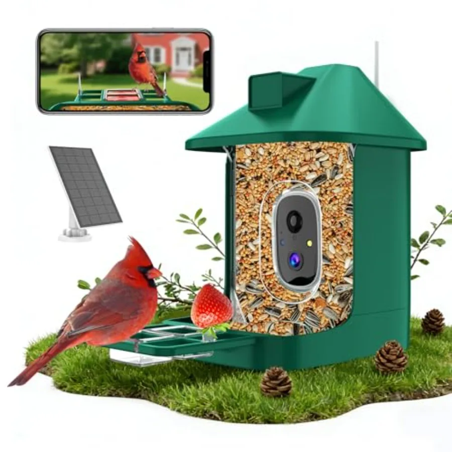 【Spot goods】Bird Feeder with Camera2K Live View WiFi Smart Bird House with Cam Solar Powered for Outdoor Night Vision AI Identi
【Spot goods】Bird Feeder with Camera2K Live View WiFi Smart Bird House with Cam Solar Powered for Outdoor Night Vision AI Identi