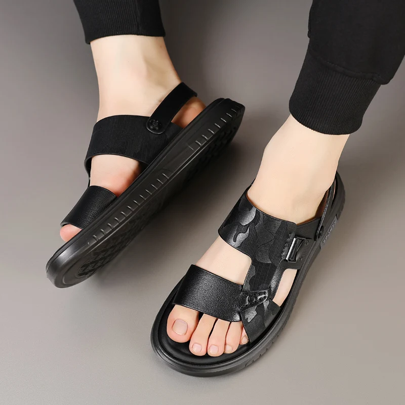 2024 Genuine Leather Sandals Men Soft Comfortable Summer Sandals Open Shoes Non Slip Outdoor Beach Sandal Fashion Men's Sandal
2024 Genuine Leather Sandals Men Soft Comfortable Summer Sandals Open Shoes Non Slip Outdoor Beach Sandal Fashion Men's Sandal