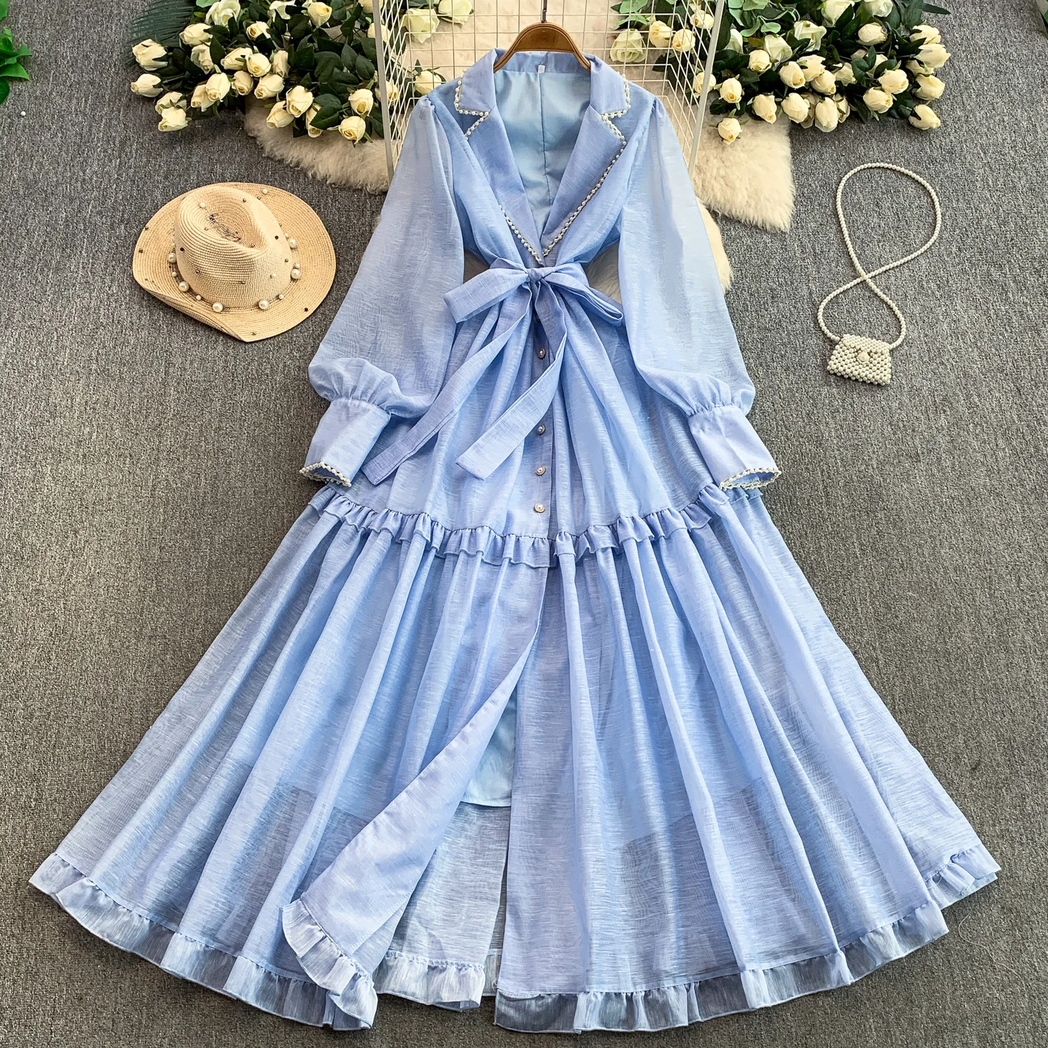 Элегантное однотонное платье с длинными рукавами и зубцами, корейское модное вечернее платье, шикарное осеннее женское платье трапециевидной формы
Элегантное однотонное платье с длинными рукавами и зубцами, корейское модное вечернее платье, шикарное осеннее женское платье трапециевидной формы