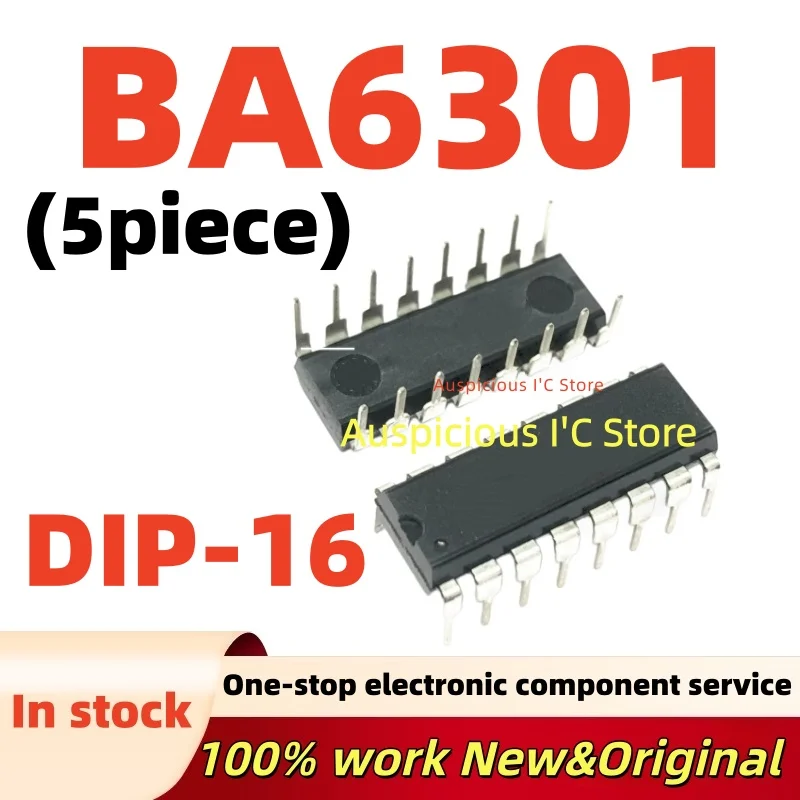 (5pcs)100%new BA6301 BA6301 DIP-16
(5pcs)100%new BA6301 BA6301 DIP-16