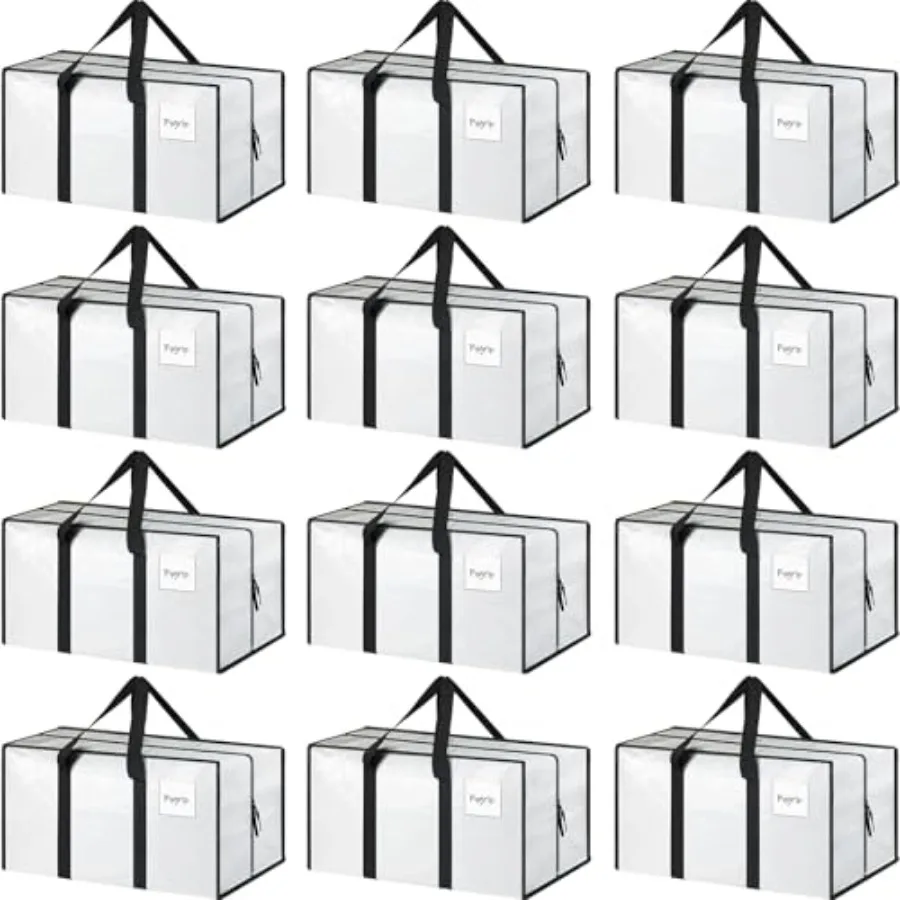 Extra Heavy Duty Large Moving Bags with Strong Zipper and Comfortable Handles, Sturdy and Durable Clothes Storage Bags Totes Bi
Extra Heavy Duty Large Moving Bags with Strong Zipper and Comfortable Handles, Sturdy and Durable Clothes Storage Bags Totes Bi