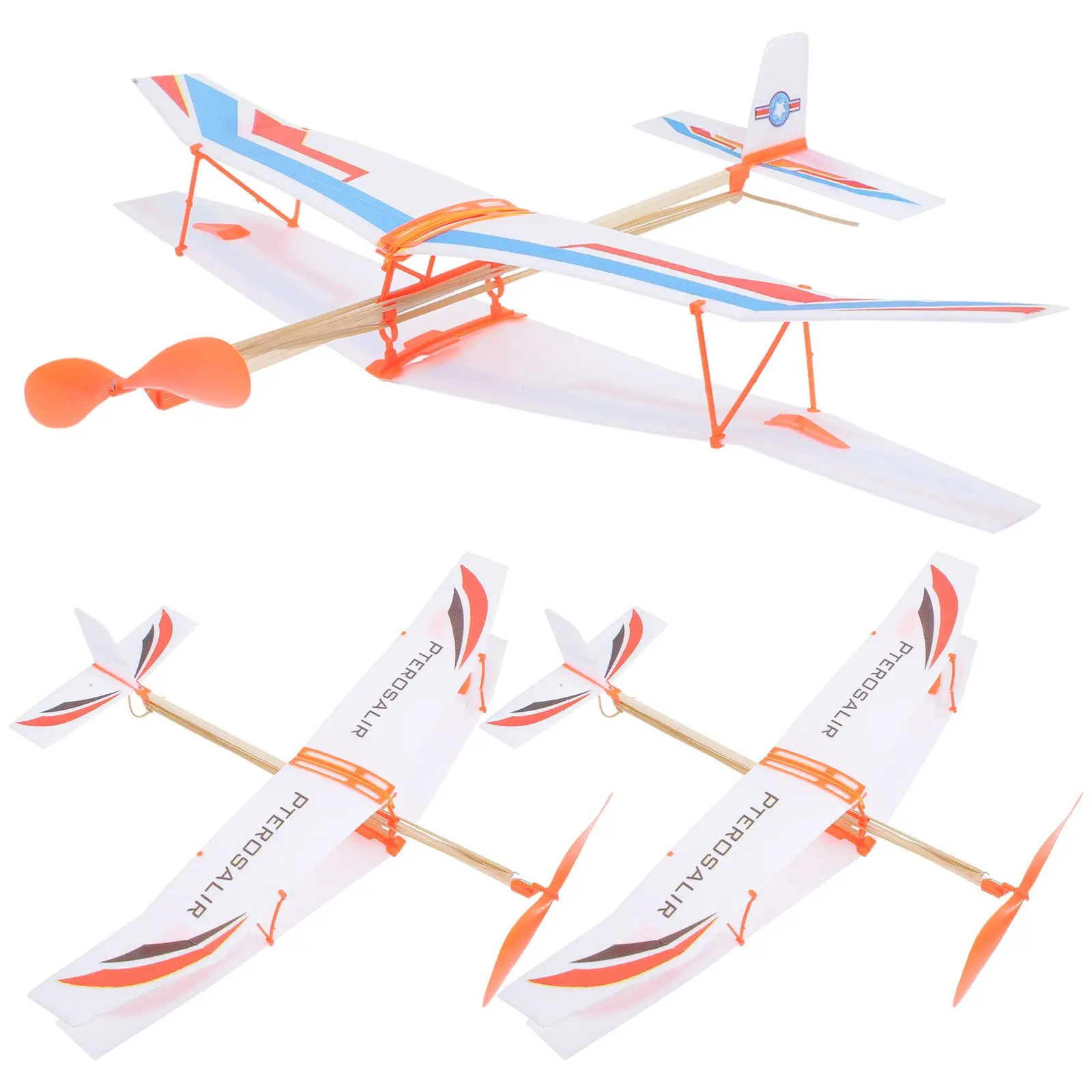 3 Pcs Rubber Band Airplane Toys High Quality Glider Models for Kids Educational Diy Racing Plane Outdoor Gifts
3 Pcs Rubber Band Airplane Toys High Quality Glider Models for Kids Educational Diy Racing Plane Outdoor Gifts