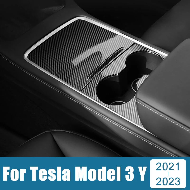 ABS Carbon Fiber Car Central Control Front Water Cup Holder Trim Cover Mat Decoration Sticker For Tesla Model 3 Y 2021 2022 2023
ABS Carbon Fiber Car Central Control Front Water Cup Holder Trim Cover Mat Decoration Sticker For Tesla Model 3 Y 2021 2022 2023