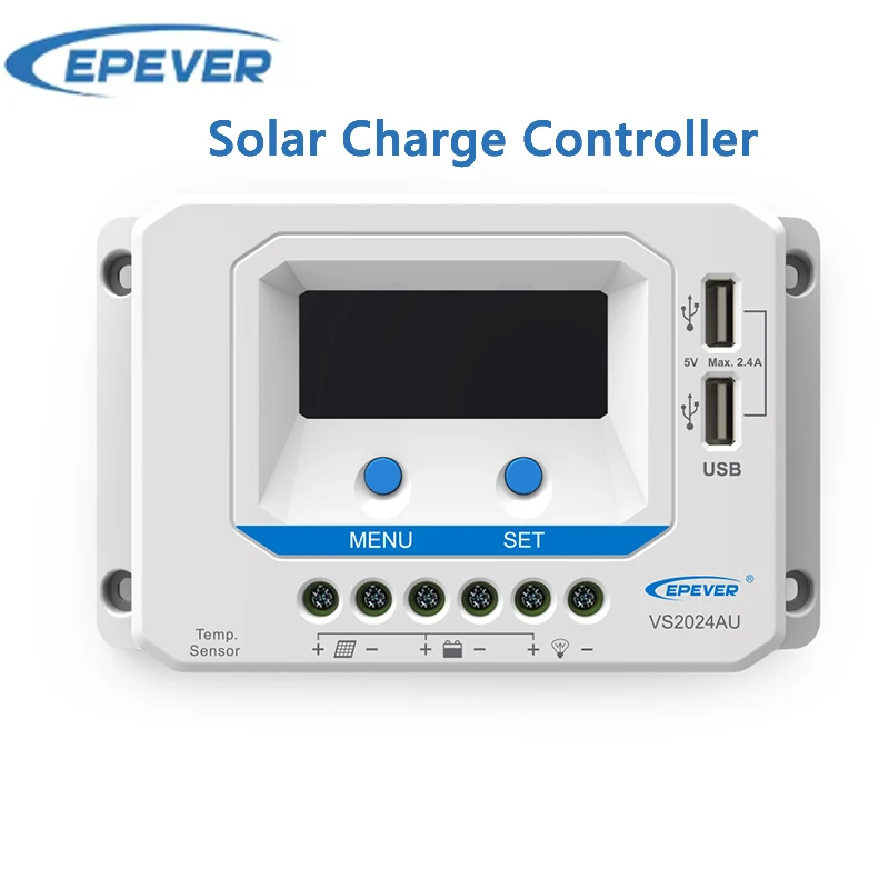 20A EPEVER VS2024AU Solar Charger Controller 12V 24V Regulator For Solar System LCD Diaplay Two USB Ports
20A EPEVER VS2024AU Solar Charger Controller 12V 24V Regulator For Solar System LCD Diaplay Two USB Ports