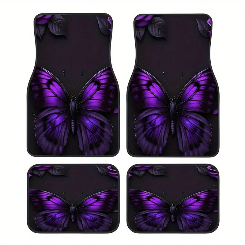 4pcs Purple Butterfly Pattern Car Interior Mats, Suitable For Sedans, Trucks, And SUVs, Stylish Interior Protection, Holiday Gif
4pcs Purple Butterfly Pattern Car Interior Mats, Suitable For Sedans, Trucks, And SUVs, Stylish Interior Protection, Holiday Gif