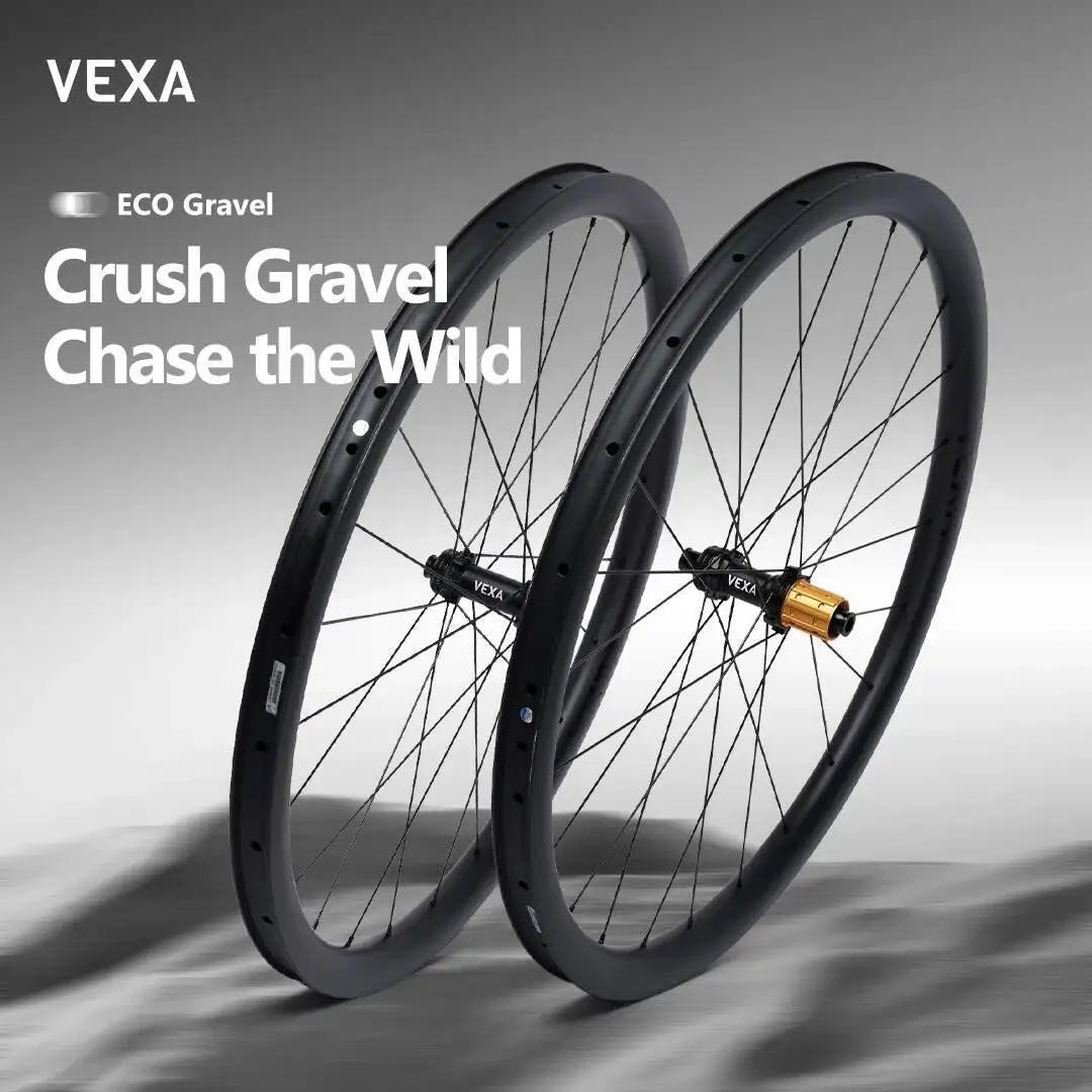 VEXA ECO Gravel Road Bicycle 700C Carbon Fiber Wheelset Ratchet 36T Hub CHIPRO Steel Bearing 35/40/45mm Depth
VEXA ECO Gravel Road Bicycle 700C Carbon Fiber Wheelset Ratchet 36T Hub CHIPRO Steel Bearing 35/40/45mm Depth
