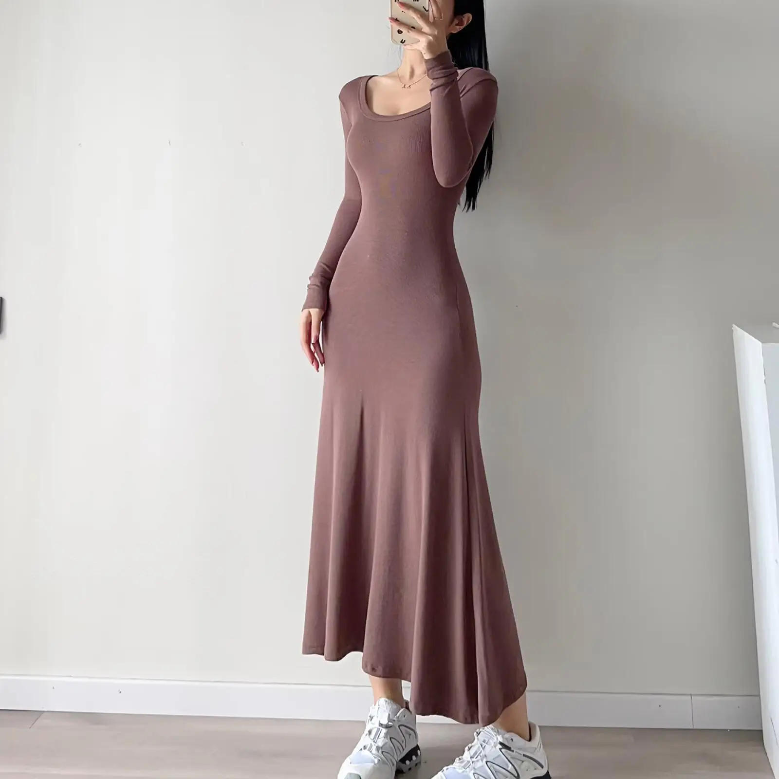 Sexy Long Sve Fi Tail Dr Women's Bodycon Dr U Ne Pure Color Spring Summer Autumn Winter Faion Desirable Dr
Sexy Long Sve Fi Tail Dr Women's Bodycon Dr U Ne Pure Color Spring Summer Autumn Winter Faion Desirable Dr