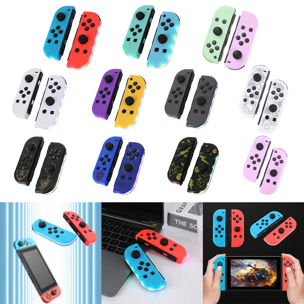 Bluetooth-Compatible Gaming Controller with Hand Strap For Switch Joy-Con Controller Console Controller RGB Light 3D Joystick
Bluetooth-Compatible Gaming Controller with Hand Strap For Switch Joy-Con Controller Console Controller RGB Light 3D Joystick