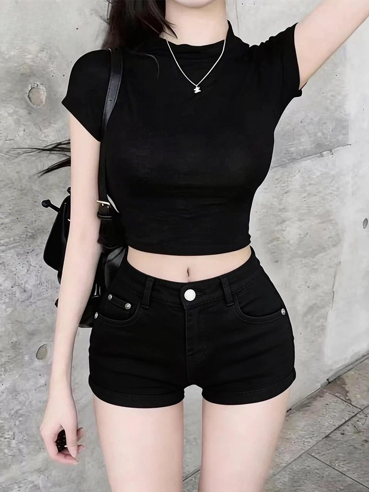 Black Slim Fit Denim Shorts Women's Summer 2026 New Style American Hot Girl Straight Leg Tummy Control Hot Pants Low Waist
Black Slim Fit Denim Shorts Women's Summer 2026 New Style American Hot Girl Straight Leg Tummy Control Hot Pants Low Waist
