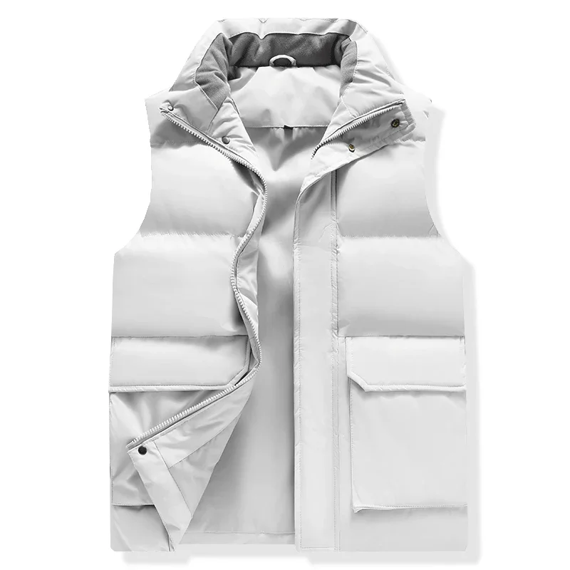 Autumn Winter Men Warm Sleeveless Jacket Fashion Stand Collar Windproof Clothing High Quality Thickened Comfortable Vest for Men
Autumn Winter Men Warm Sleeveless Jacket Fashion Stand Collar Windproof Clothing High Quality Thickened Comfortable Vest for Men