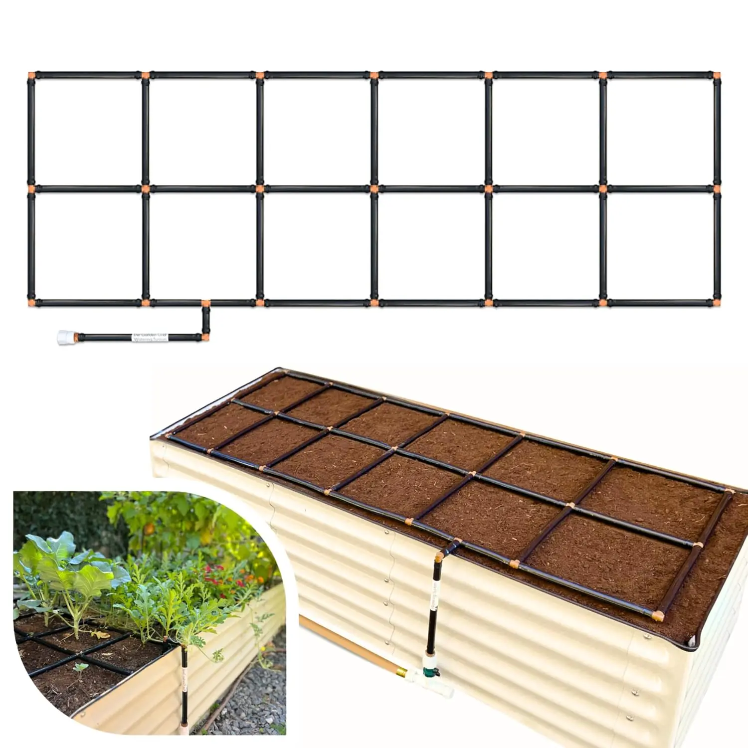 2x6 Raised Bed Drip Irrigation Grid - Pre-Assembled, Even Watering, 1-Min Setup
2x6 Raised Bed Drip Irrigation Grid - Pre-Assembled, Even Watering, 1-Min Setup