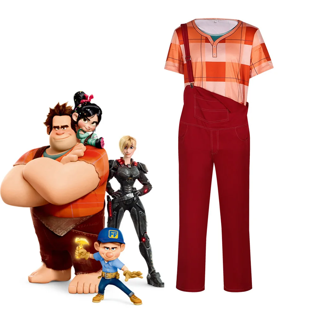 Anime Vanellope von Cos Schweetz Cosplay Costume Wreck It Cos Ralph T-Shirt Overalls Outfits Party Daily Clothing
Anime Vanellope von Cos Schweetz Cosplay Costume Wreck It Cos Ralph T-Shirt Overalls Outfits Party Daily Clothing